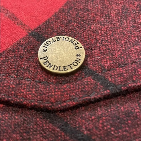 Pendleton Buffalo Plaid Mount Hood Flannel Wool Blend Jacket Mens Small NWT - Picture 5 of 9